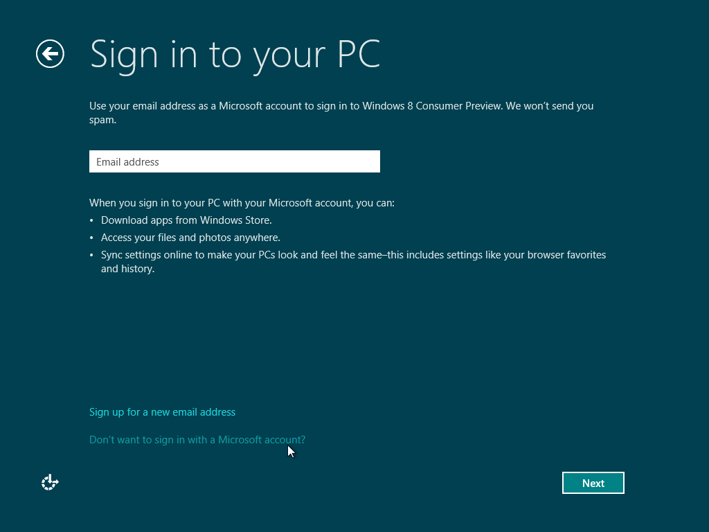 Установка Windows 8 - выбор пользователя