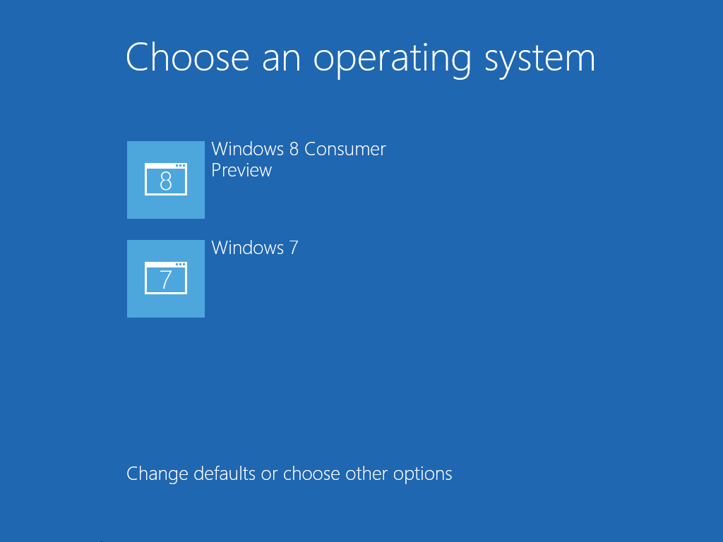 выбор операционной системы для загрузки