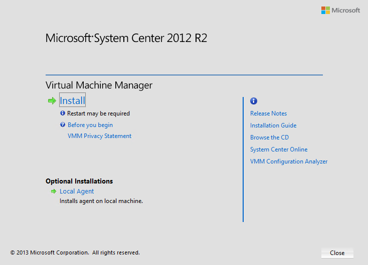 запуск установки Virtual Machine Manager