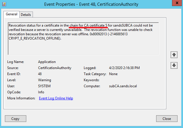 Состояние отзыва невозможно проверить функцию отзыва т к сервер отзыва сертификатов недоступен