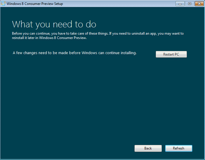 устранение препятствий при установке Windows 8