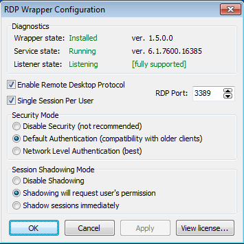 Rdp wrapper отказано в доступе windows 10